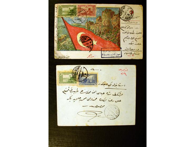 FPO-SAHRA POSTASI: 1914/18, collection of more than 60 cards and covers with many scarce and rare items incl. several Holy La