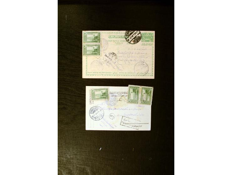 FPO-SAHRA POSTASI: 1914/18, collection of more than 60 cards and covers with many scarce and rare items incl. several Holy La