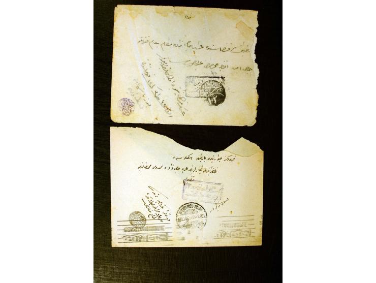 FPO-SAHRA POSTASI: 1914/18, collection of more than 60 cards and covers with many scarce and rare items incl. several Holy La