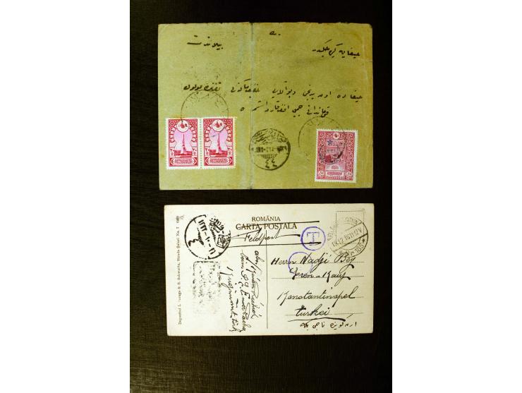 FPO-SAHRA POSTASI: 1914/18, collection of more than 60 cards and covers with many scarce and rare items incl. several Holy La