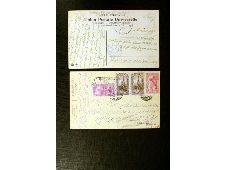 FPO-SAHRA POSTASI: 1914/18, collection of more than 60 cards and covers with many scarce and rare items incl. several Holy La