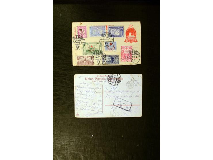 FPO-SAHRA POSTASI: 1914/18, collection of more than 60 cards and covers with many scarce and rare items incl. several Holy La