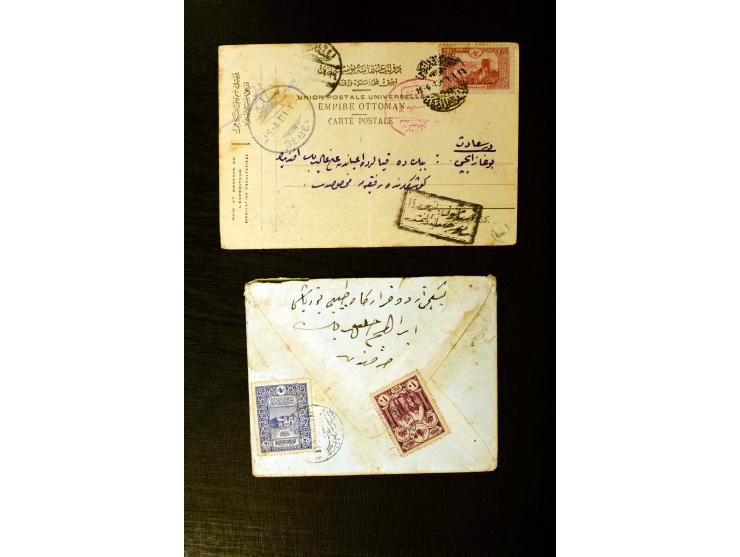 FPO-SAHRA POSTASI: 1914/18, collection of more than 60 cards and covers with many scarce and rare items incl. several Holy La
