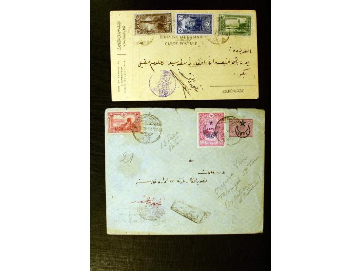 FPO-SAHRA POSTASI: 1914/18, collection of more than 60 cards and covers with many scarce and rare items incl. several Holy La