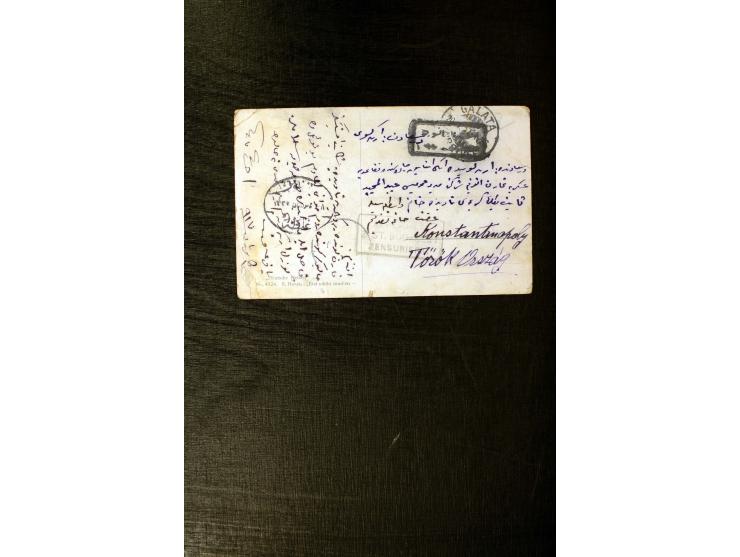 FPO-SAHRA POSTASI: 1914/18, collection of more than 60 cards and covers with many scarce and rare items incl. several Holy La