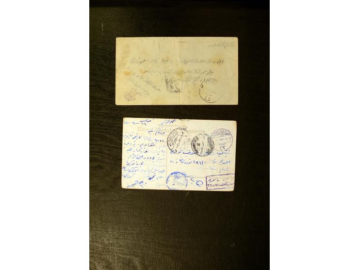 FPO-SAHRA POSTASI: 1914/18, collection of more than 60 cards and covers with many scarce and rare items incl. several Holy La