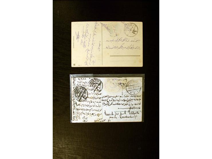 FPO-SAHRA POSTASI: 1914/18, collection of more than 60 cards and covers with many scarce and rare items incl. several Holy La
