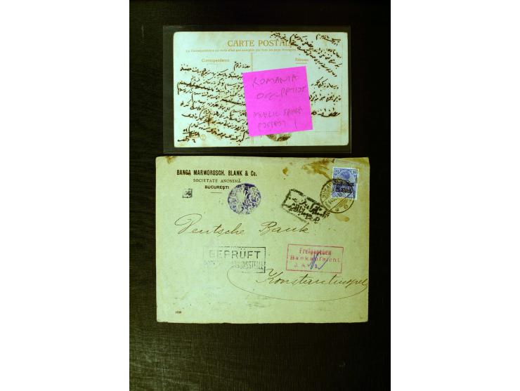 FPO-SAHRA POSTASI: 1914/18, collection of more than 60 cards and covers with many scarce and rare items incl. several Holy La