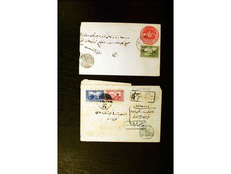 FPO-SAHRA POSTASI: 1914/18, collection of more than 60 cards and covers with many scarce and rare items incl. several Holy La