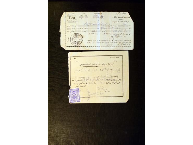 OTTOMAN EMPIRE: 1860/1918 (ca.), over 140 postcards, letters, newspapers and postal documents incl. scarce cancellations, rai