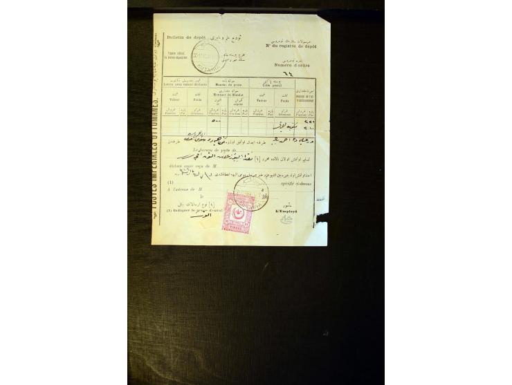 OTTOMAN EMPIRE: 1860/1918 (ca.), over 140 postcards, letters, newspapers and postal documents incl. scarce cancellations, rai