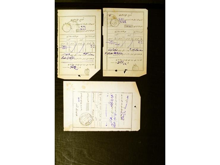 OTTOMAN EMPIRE: 1860/1918 (ca.), over 140 postcards, letters, newspapers and postal documents incl. scarce cancellations, rai