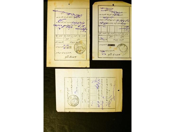 OTTOMAN EMPIRE: 1860/1918 (ca.), over 140 postcards, letters, newspapers and postal documents incl. scarce cancellations, rai