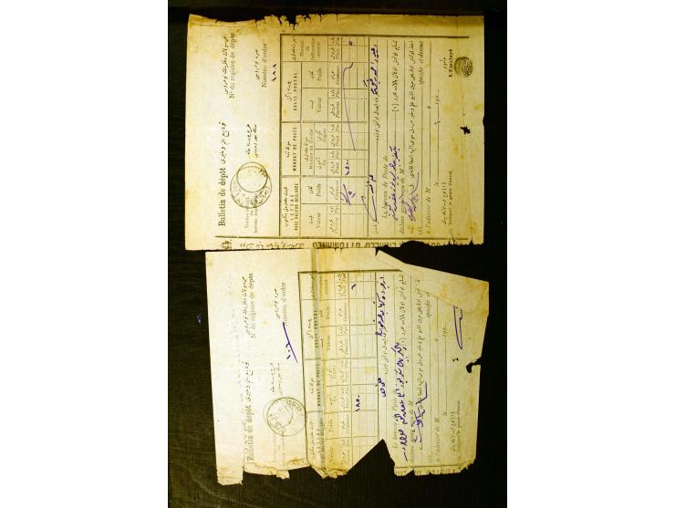 OTTOMAN EMPIRE: 1860/1918 (ca.), over 140 postcards, letters, newspapers and postal documents incl. scarce cancellations, rai