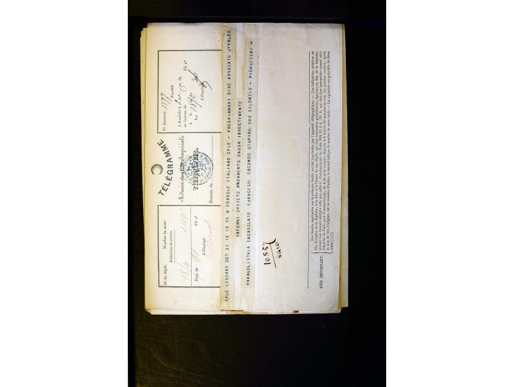 OTTOMAN EMPIRE: 1860/1918 (ca.), over 140 postcards, letters, newspapers and postal documents incl. scarce cancellations, rai