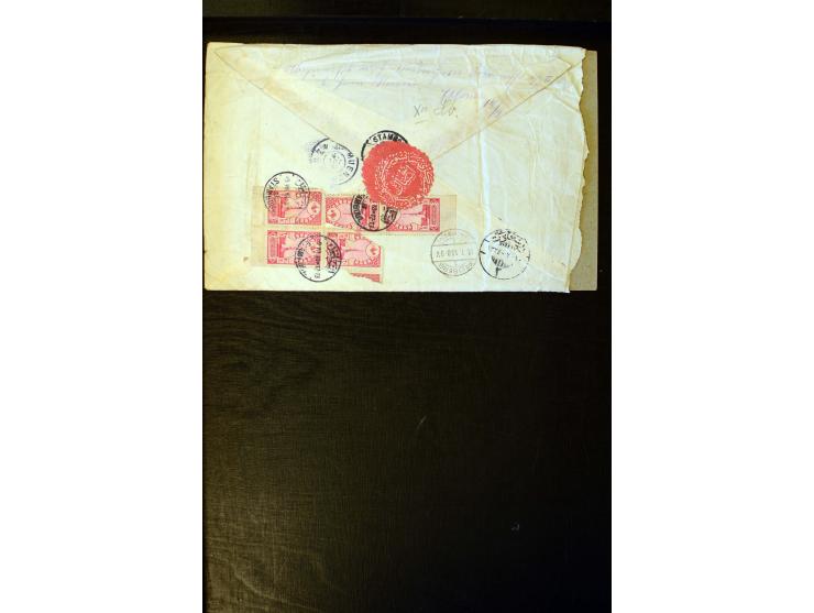 OTTOMAN EMPIRE: 1860/1918 (ca.), over 140 postcards, letters, newspapers and postal documents incl. scarce cancellations, rai