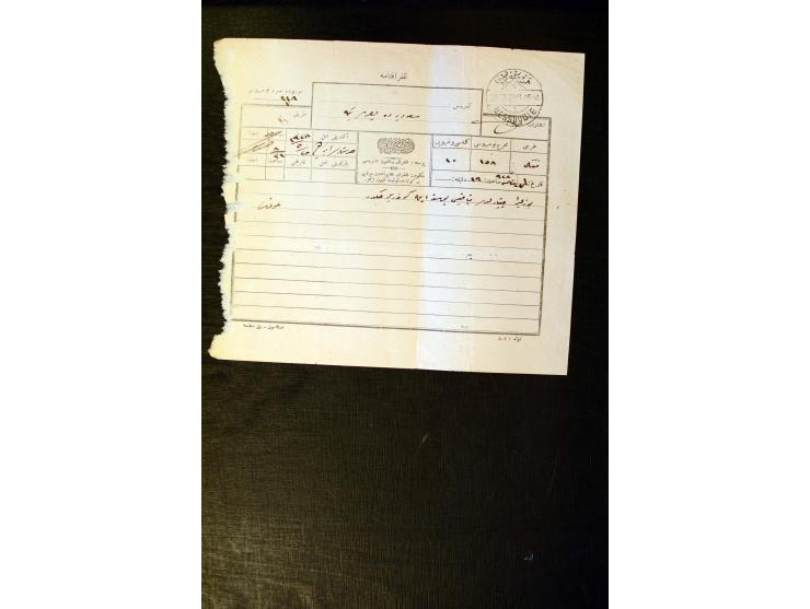OTTOMAN EMPIRE: 1860/1918 (ca.), over 140 postcards, letters, newspapers and postal documents incl. scarce cancellations, rai