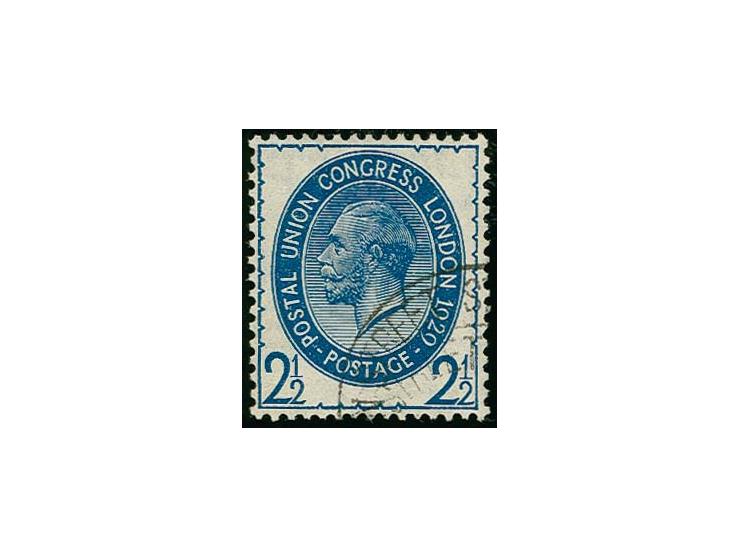 1929, PUC London, 2½d. , with inverted watermark, perfectly centered and perforated, neatly cancelled, very fine (GBP 2.200.-