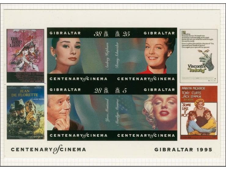 Imperf Cromalin proof of miniature sheet (5p, 25p, 28p & 38p) mounted in House of Questa folder plus issued m/s