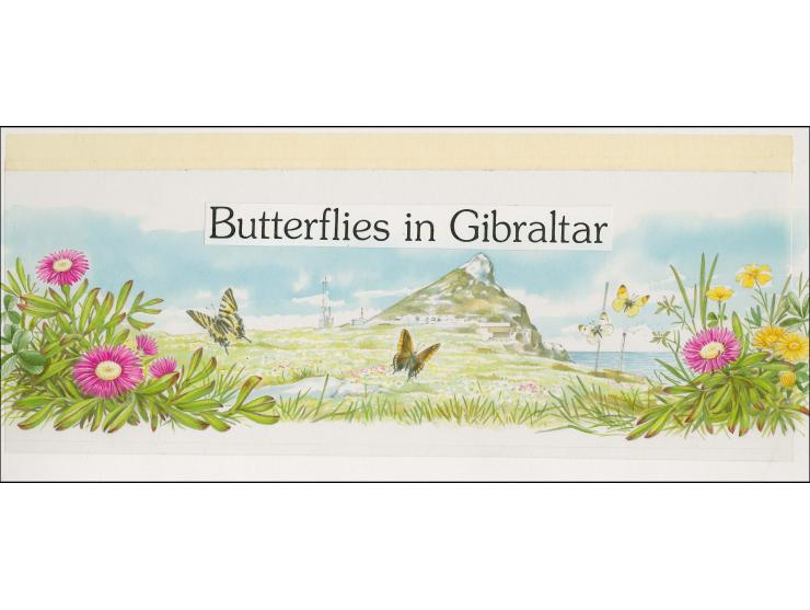 Original watercolour artwork by Roger Gorringe as used for Presentation Pack on board with plastic overlay for lettering, ima