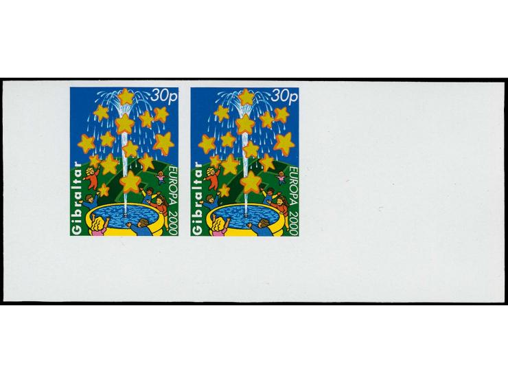 Fountain of Stars 30p imperf proof pair as issued except without Royal Cypher unmounted mint