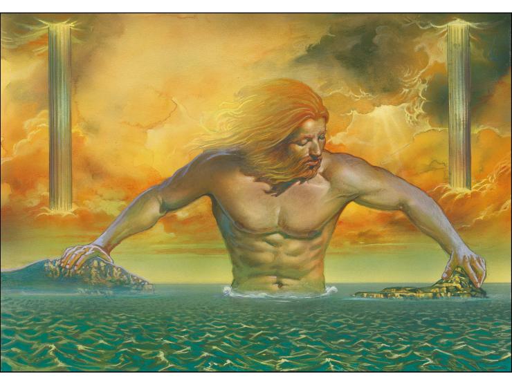 Romans - Original water colour artwork by Christian Hook (Design by Stephen Perera) as used for background of booklet pane on