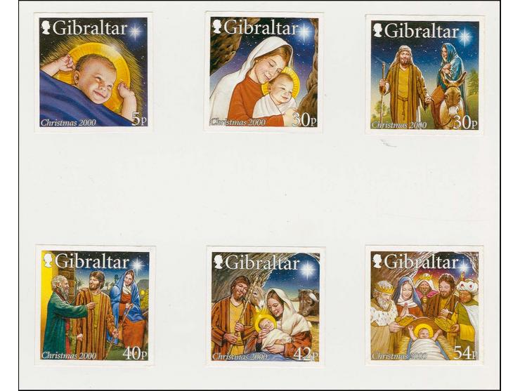 Imperf proof set of 6 as issued mounted on House of Questa card with approval signatures