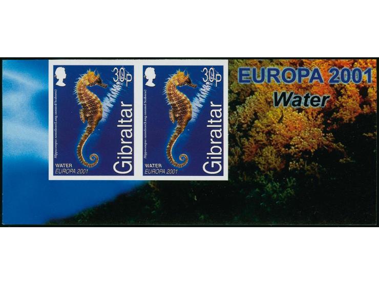 Seahorse 30p, four imperf proof pairs as issued unmounted mint.