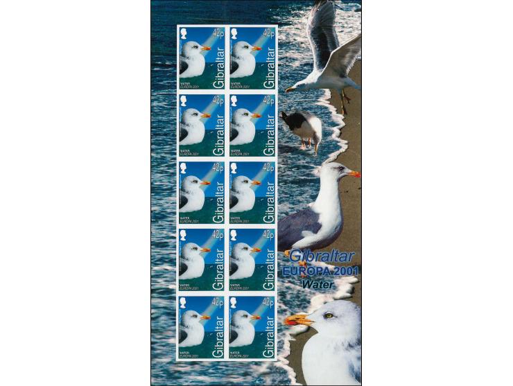Herring Gull 42p imperf proof sheet of 10 as issued mounted on Cartor presentation card