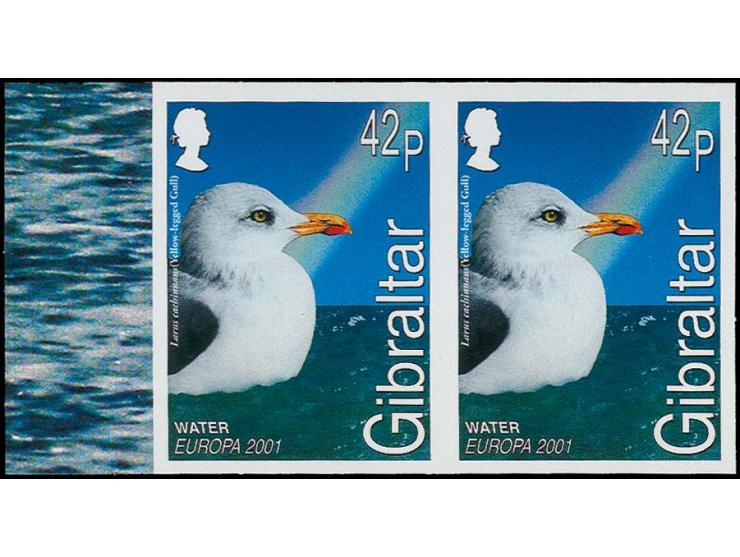 Herring Gull 42p, four imperf proof pairs as issued unmounted mint.