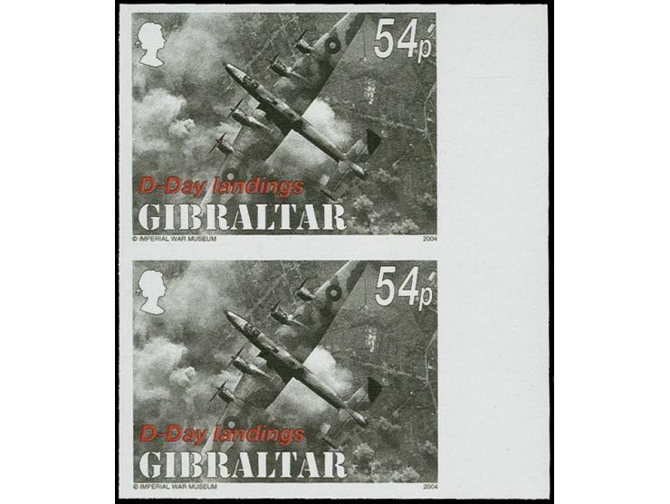 47p value HP Halifax - Imperf marginal pair as issued except denominated 54p, unmounted mint
