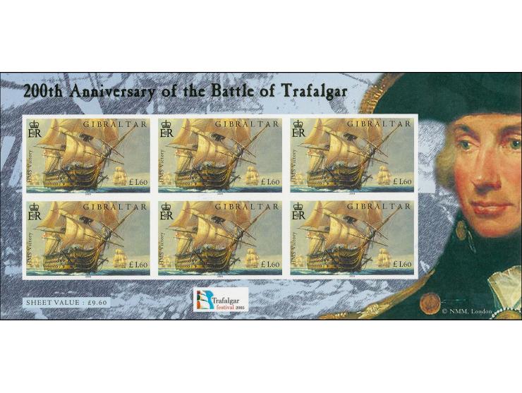 Imperf proof sheetlet containing 6 x £1.60 values as issued mounted on Cartor proof card