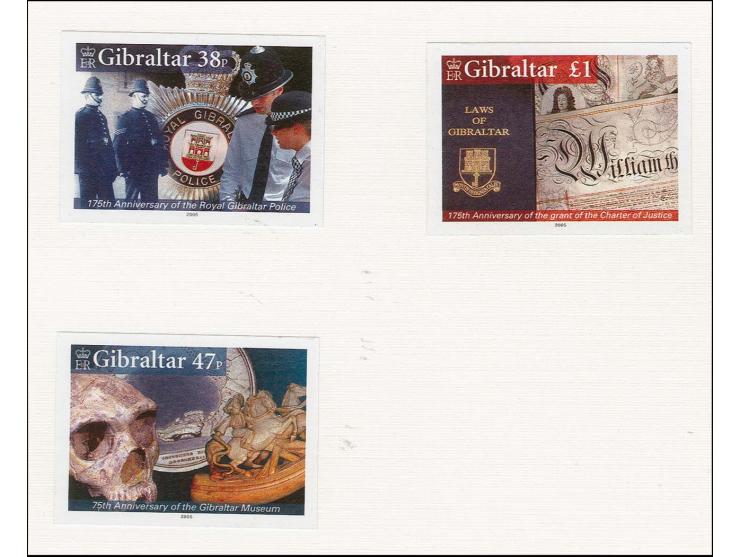 Two imperf proof sets of 3 plus proofs of text as issued all mounted in BDT folder