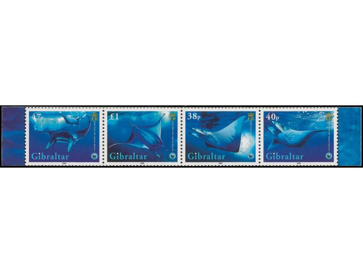 Four imperf proofs as se-tenant horizontal strip of 4 as issued except Royal Cypher is lighter, inscriptions are on one line 