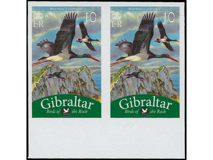 Black Stork 10p - 24 imperf proof pairs unmounted mint