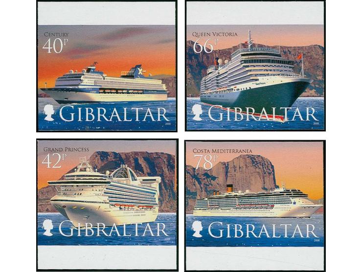 Imperf proof, five sets of 4 marginal singles as issued unmounted mint