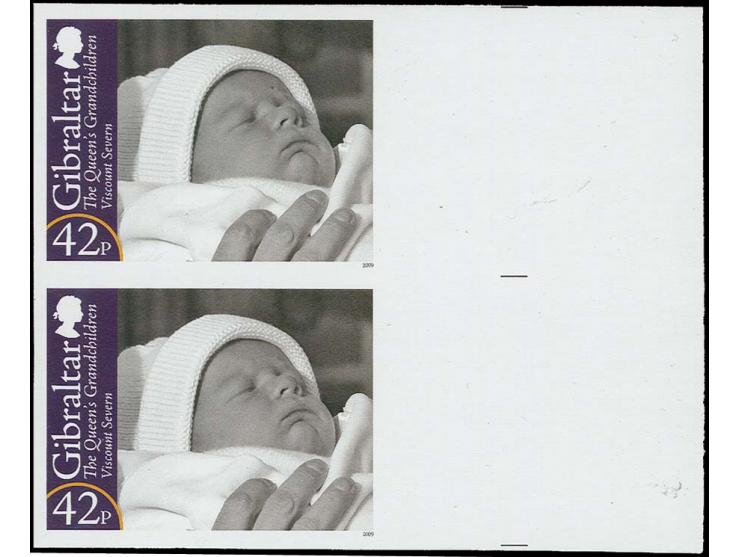 Viscount Severn 42p - eight imperf marginal proof pairs as issued unmounted mint