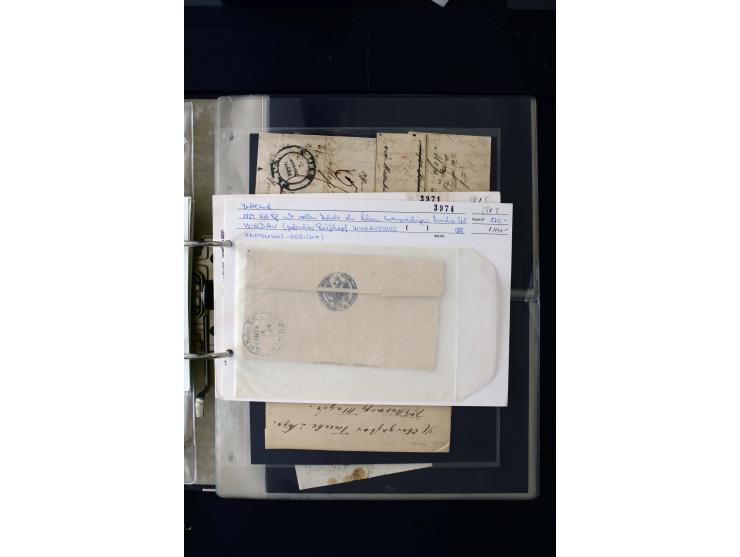 1806/51 (ca.), interesting collection with more than 90 covers,  including forwarders, many different cancellations, "Mitau" 
