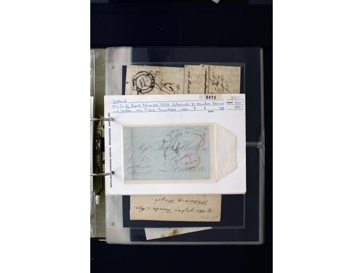 1806/51 (ca.), interesting collection with more than 90 covers,  including forwarders, many different cancellations, "Mitau" 