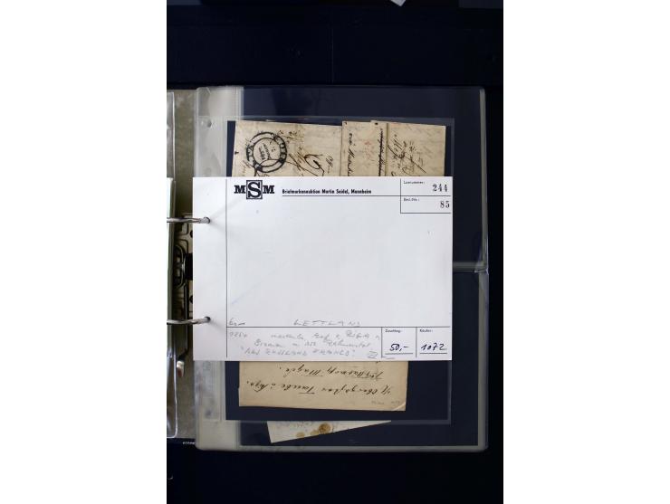 1806/51 (ca.), interesting collection with more than 90 covers,  including forwarders, many different cancellations, "Mitau" 