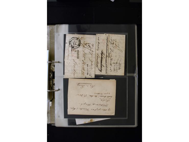 1806/51 (ca.), interesting collection with more than 90 covers,  including forwarders, many different cancellations, "Mitau" 