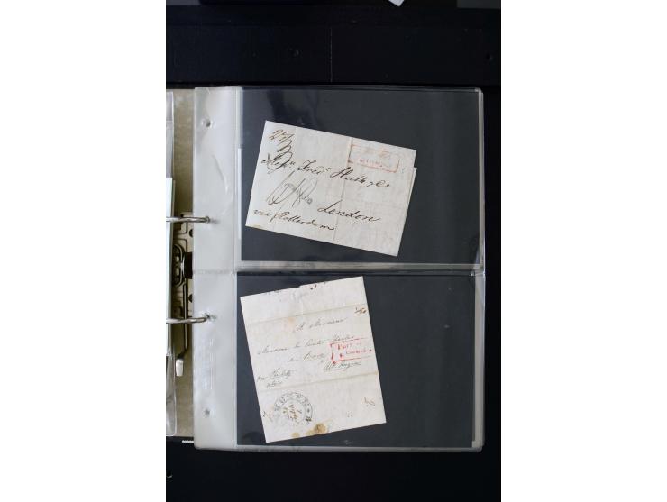 1806/51 (ca.), interesting collection with more than 90 covers,  including forwarders, many different cancellations, "Mitau" 