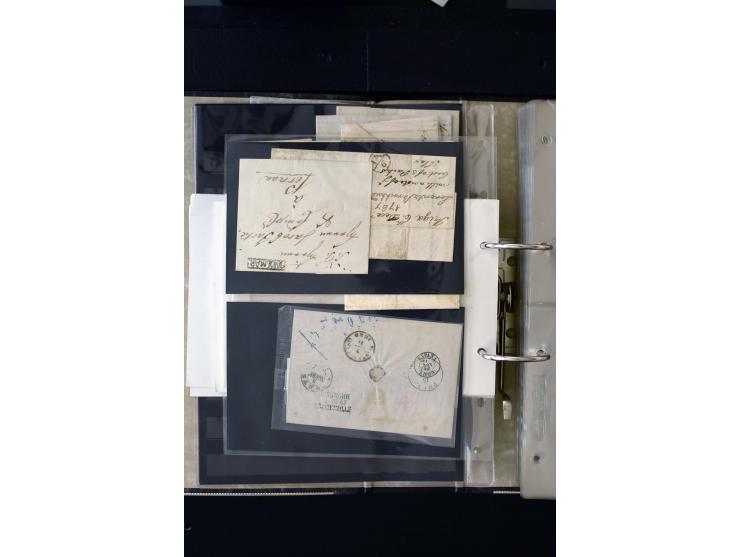 1806/51 (ca.), interesting collection with more than 90 covers,  including forwarders, many different cancellations, "Mitau" 