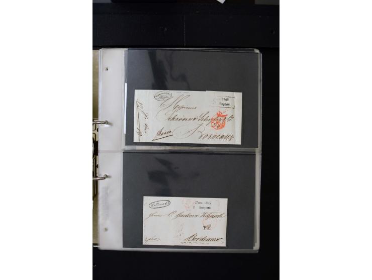 1806/51 (ca.), interesting collection with more than 90 covers,  including forwarders, many different cancellations, "Mitau" 