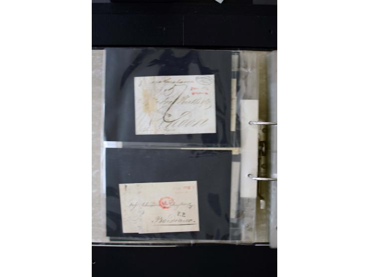 1806/51 (ca.), interesting collection with more than 90 covers,  including forwarders, many different cancellations, "Mitau" 
