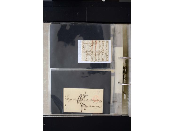 1806/51 (ca.), interesting collection with more than 90 covers,  including forwarders, many different cancellations, "Mitau" 