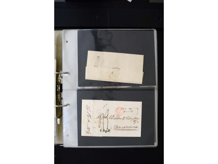 1806/51 (ca.), interesting collection with more than 90 covers,  including forwarders, many different cancellations, "Mitau" 
