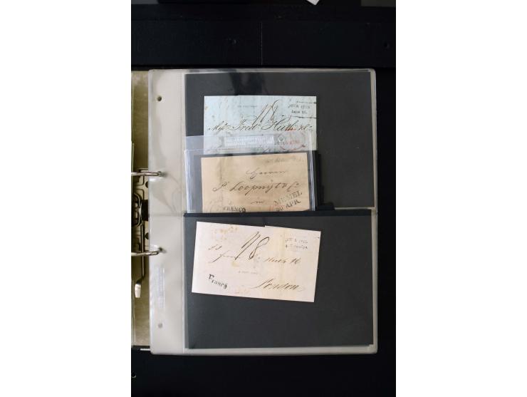 1806/51 (ca.), interesting collection with more than 90 covers,  including forwarders, many different cancellations, "Mitau" 
