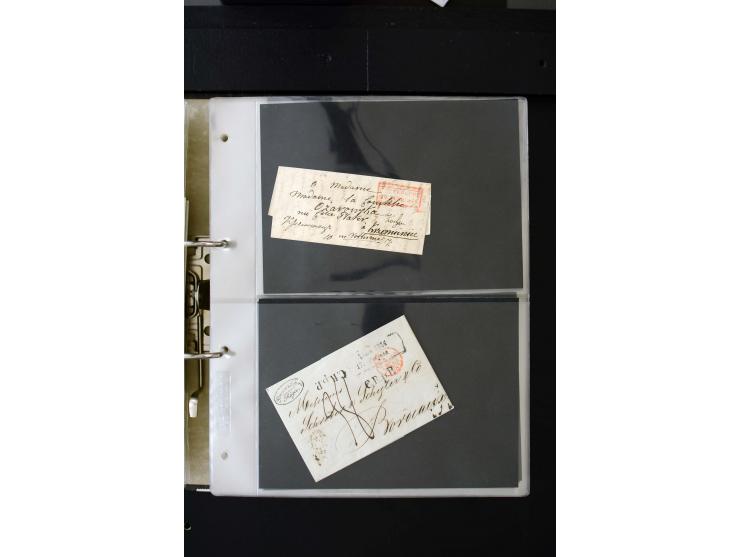 1806/51 (ca.), interesting collection with more than 90 covers,  including forwarders, many different cancellations, "Mitau" 