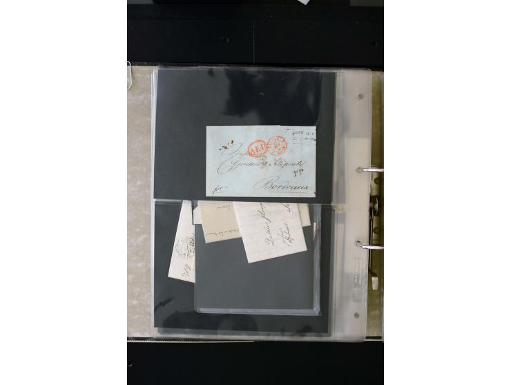 1806/51 (ca.), interesting collection with more than 90 covers,  including forwarders, many different cancellations, "Mitau" 